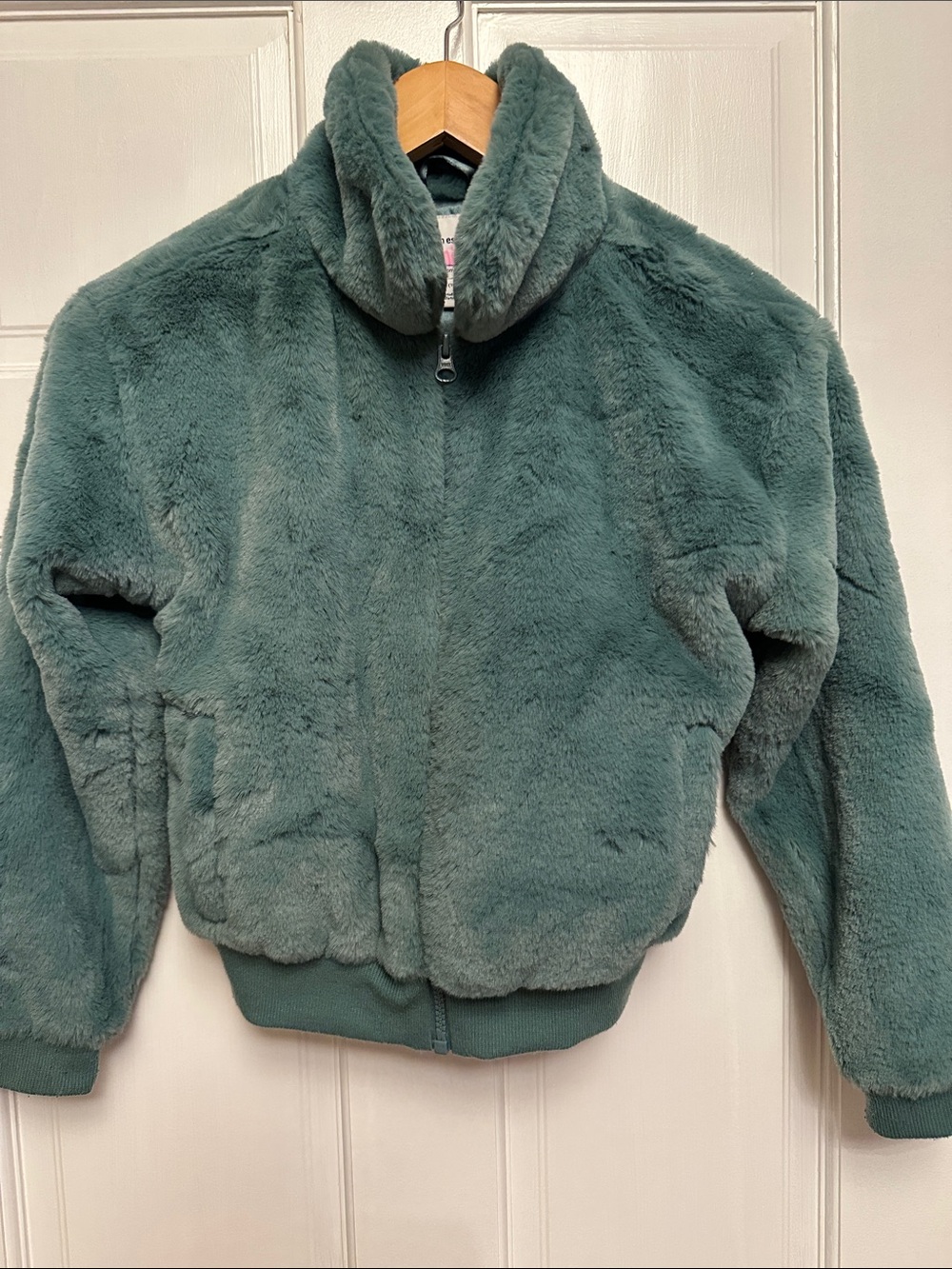 Amazon Essentials Plush Full-Zip Jacket in Teal Green